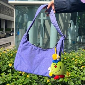 NWT BAGGU MINI NYLON SHOULDER BAG IN BLUEBELL